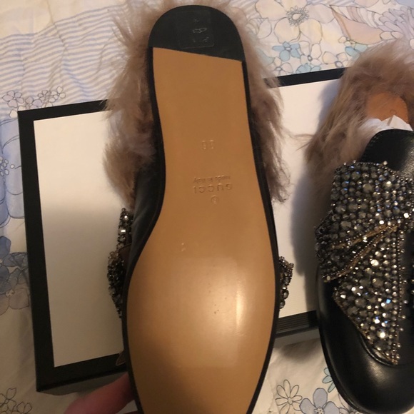 Gucci Princetown Fur Loafers 36 6 - Picture 3 of 5